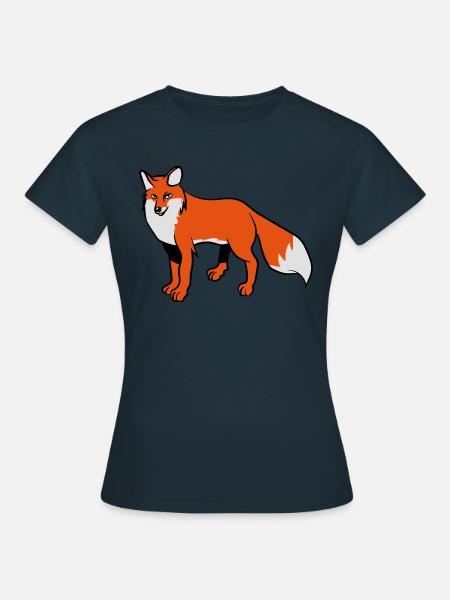 Fuchs - Frauen T-Shirt - Navy