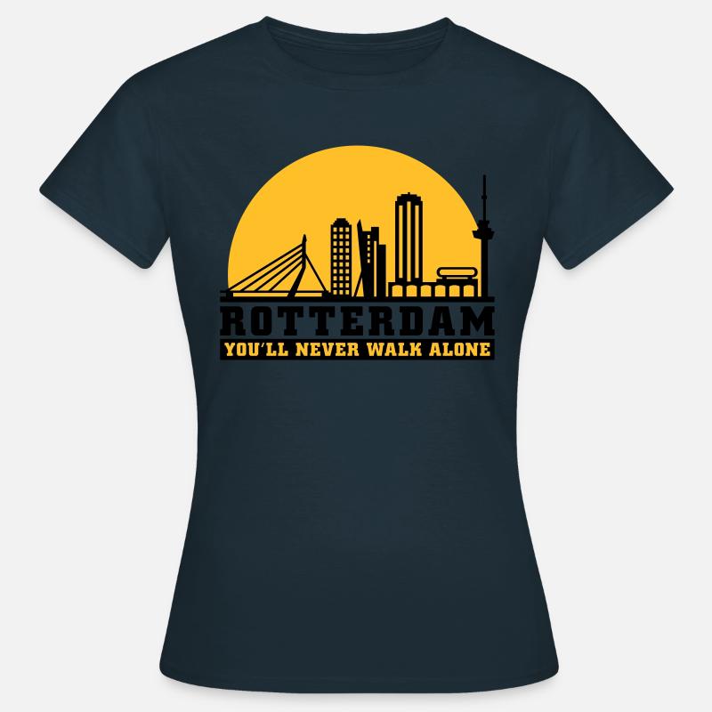 Skyline rotterdam 03 - Women's T-Shirt - navy