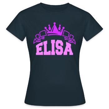 TEST ELISA - T-shirt Femme - marine - Devant - AI Model Female 172 dark (172cm)