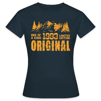 Geburtstagsgeschenk 1993 - 1993 - Frauen T-Shirt - Navy - Vorne - AI Model Female 172 dark (172cm)