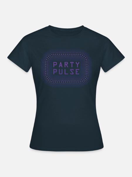 Pulse der Party - Frauen T-Shirt - Navy