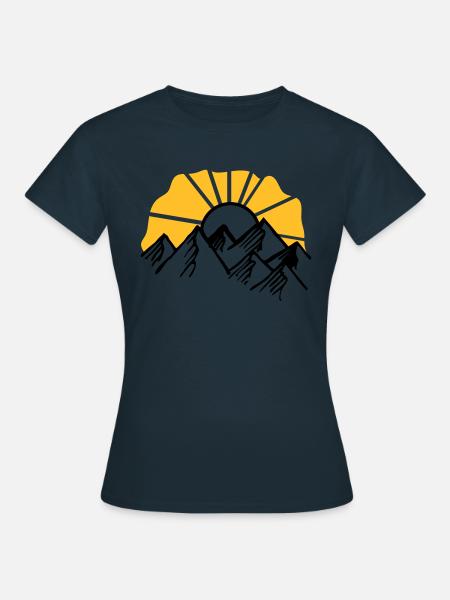 sonne - Frauen T-Shirt - Navy