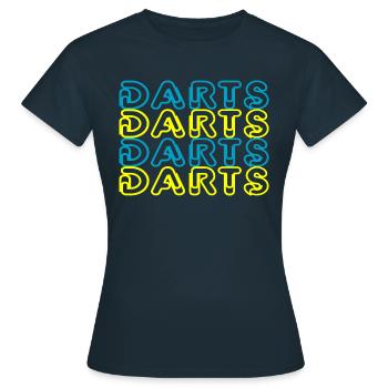Darts Dart - Women's T-Shirt - navy - Front - AI Model Female 172 dark (172cm)