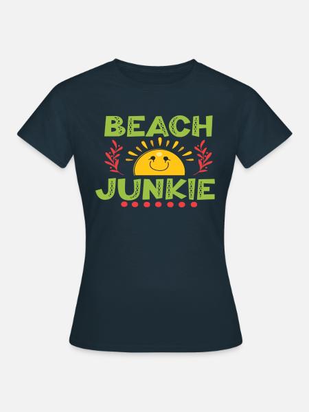 Beach Junkie - Frauen T-Shirt - Navy