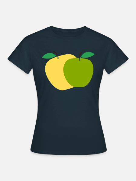 Äpfel - Frauen T-Shirt - Navy