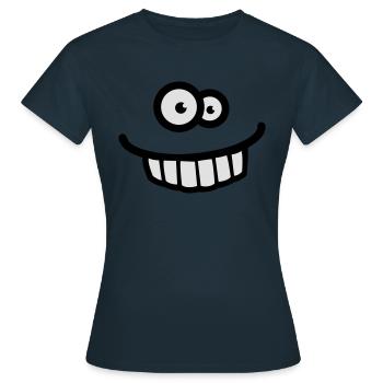 funny_face - T-shirt Femme - marine - Devant - AI Model Female 172 dark (172cm)