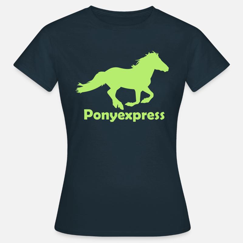 Pony Express - Women's T-Shirt - navy