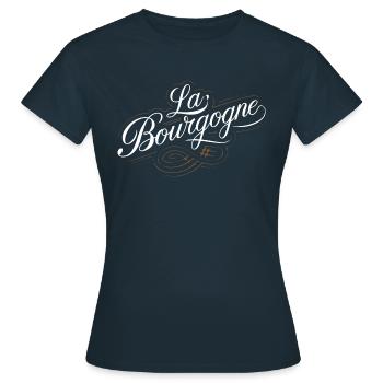 La Bourgogne - T-shirt Femme - marine - Devant - AI Model Female 172 dark (172cm)