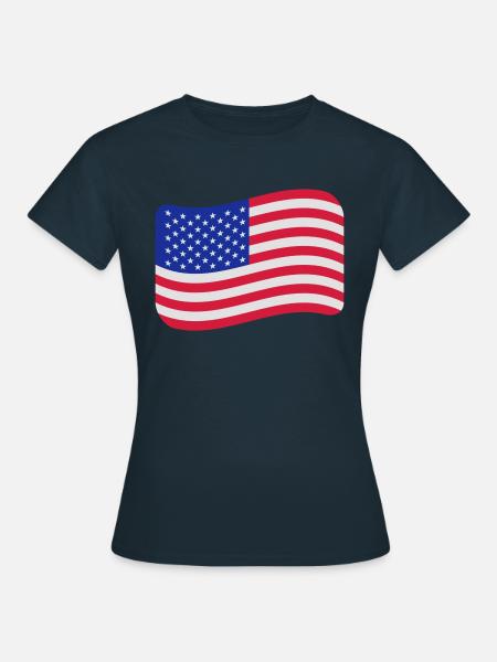 usa flagge - Frauen T-Shirt - Navy