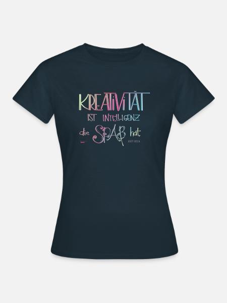 Creativity - Lettering - Women's T-Shirt - navy