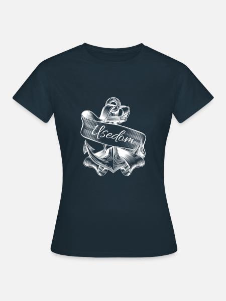 Usedom -Insel Usedom-Ostsee Urlaub - Frauen T-Shirt - Navy