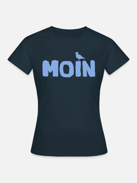 Moin Möwe - Frauen T-Shirt - Navy