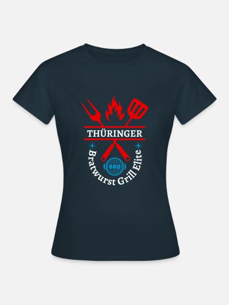 Thüringen-Thüringer Bratwurst Grill Elite - Frauen T-Shirt - Navy