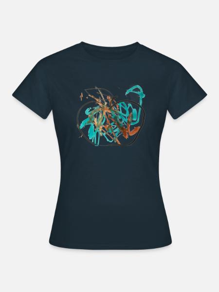 220917 Apple - Frauen T-Shirt - Navy
