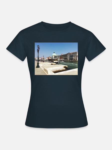 Die Lagunenstadt Venedig - Frauen T-Shirt - Navy