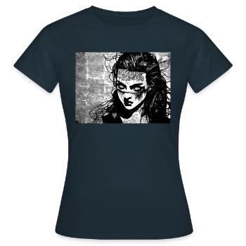 Dreifaltigkeit #5 - Frauen T-Shirt - Navy - Vorne - AI Model Female 172 dark (172cm)