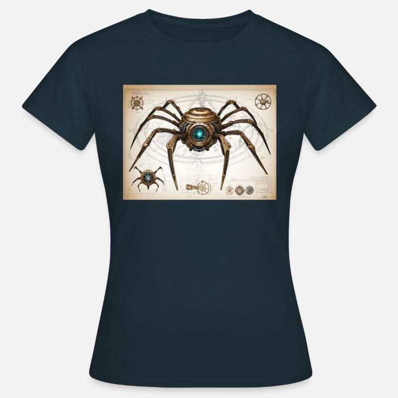 Mechanical Spider 2 FINAL - Women's T-Shirt - navy