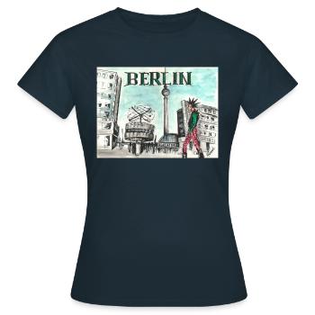 Alexander Platz - Frauen T-Shirt - Navy - Vorne - AI Model Female 172 dark (172cm)