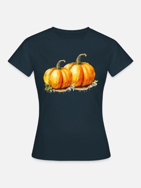 Kürbisse - Frauen T-Shirt - Navy