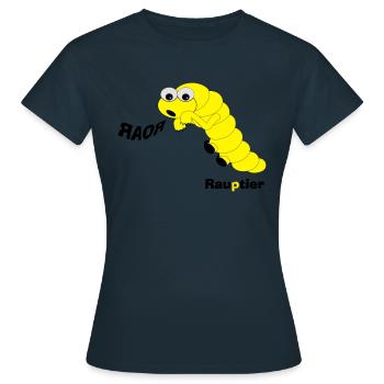 Rauptier - Frauen T-Shirt - Navy - Vorne - AI Model Female 172 dark (172cm)