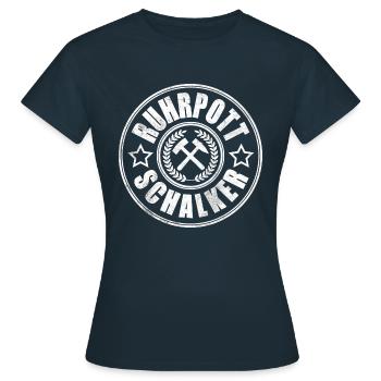 Pot de la Ruhr Schalke - T-shirt Femme - marine - Devant - AI Model Female 172 dark (172cm)
