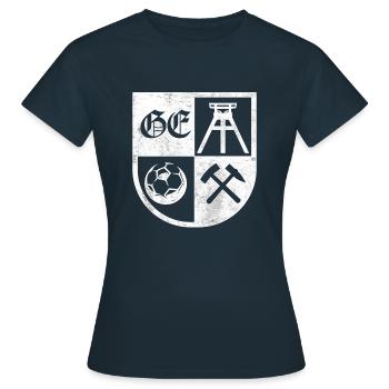 Armoiries de Gelsenkirchen - T-shirt Femme - marine - Devant - AI Model Female 172 dark (172cm)