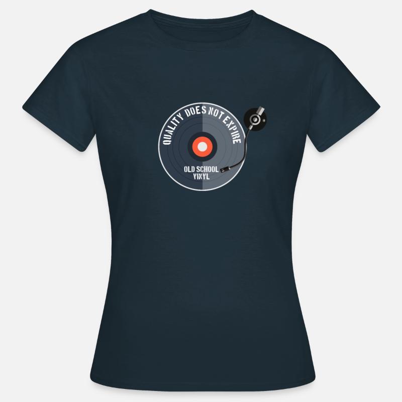 Old school, quality does not expire - Women's T-Shirt - navy