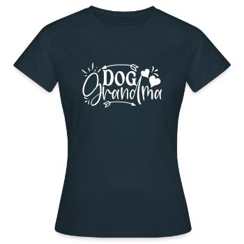 Grand-mère de chien - T-shirt Femme - marine - Devant - AI Model Female 172 dark (172cm)