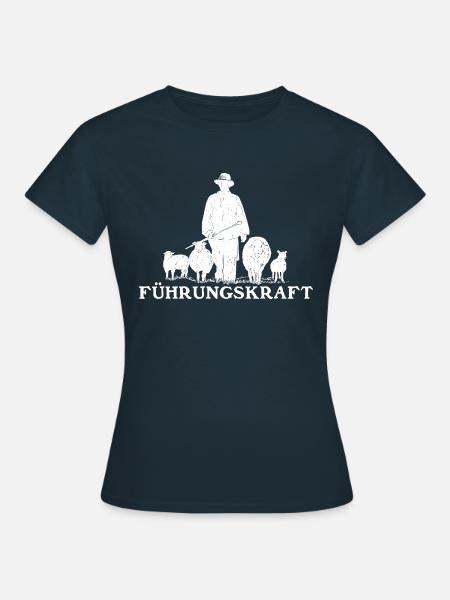 Führungskraft Schäfer Hirte - Frauen T-Shirt - Navy