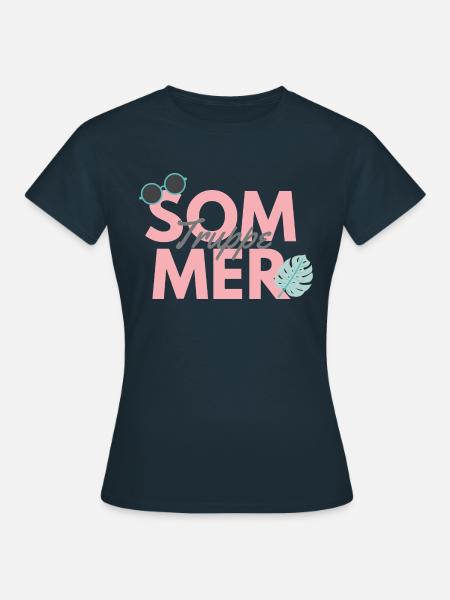 Sommer Truppe - Frauen T-Shirt - Navy