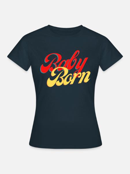 Conception de bébé - T-shirt Femme - marine