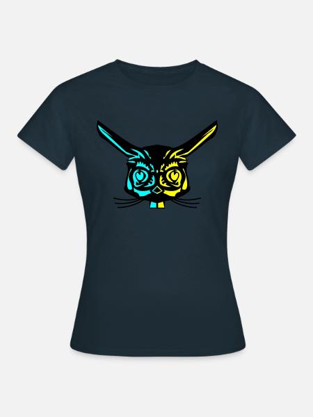 Rabbit - Frauen T-Shirt - Navy