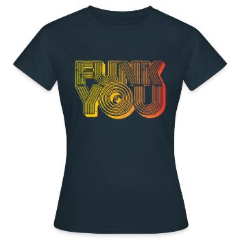 Funk vous - T-shirt Femme - marine - Devant - AI Model Female 172 dark (172cm)