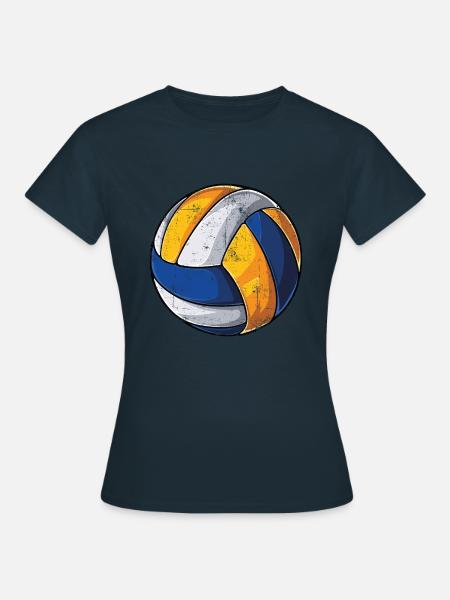 Volleyball Vintage - Frauen T-Shirt - Navy