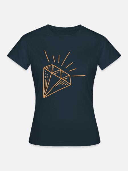 Diamant - Frauen T-Shirt - Navy