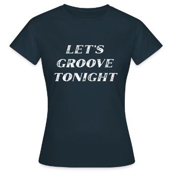 Groove ce soir - T-shirt Femme - marine - Devant - AI Model Female 172 dark (172cm)