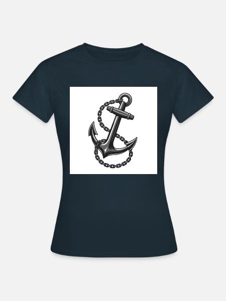 Schiffsanker - Unverzichtbare auf der See - Frauen T-Shirt - Navy