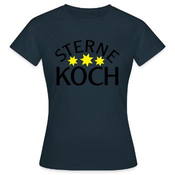 Sternekoch - Frauen T-Shirt - Navy - Vorne - AI Model Female 172 dark (172cm)