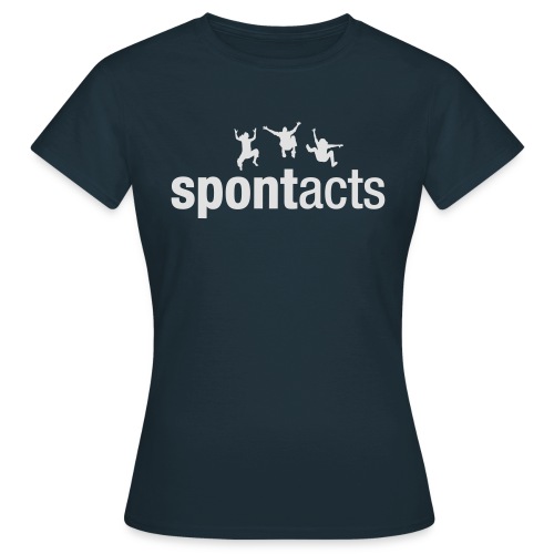 spontacts_Logo_weiss - Frauen T-Shirt