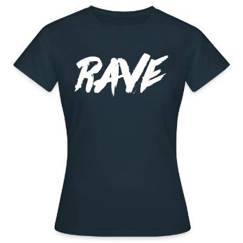 Rave street style - Women's T-Shirt - navy - Front - AI Model Female 172 dark (172cm)