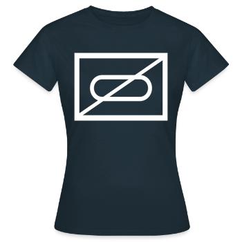 Panneau tactique de reconnaissance de chars Bundeswehr - T-shirt Femme - marine - Devant - AI Model Female 172 dark (172cm)