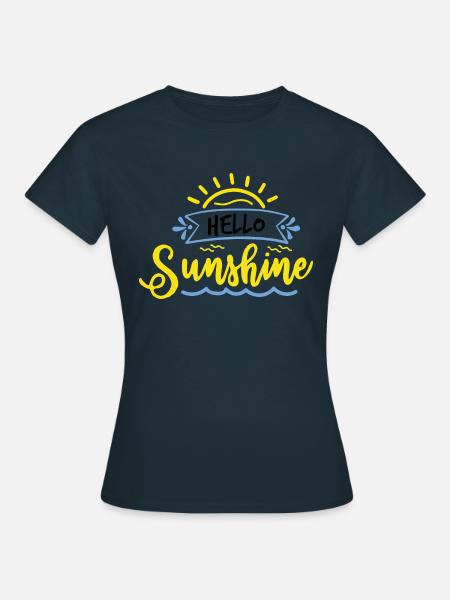HALLO SONNENSCHEIN - Frauen T-Shirt - Navy
