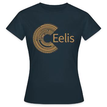 Pour l’anguille - T-shirt Femme - marine - Devant - AI Model Female 172 dark (172cm)