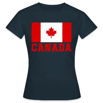 Canada Canada - T-shirt Femme - marine - Devant - AI Model Female 172 dark (172cm)