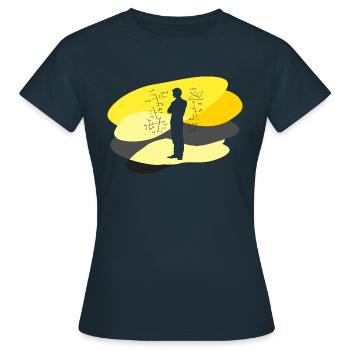 Zahlen Mathematik - Frauen T-Shirt - Navy - Vorne - AI Model Female 172 dark (172cm)