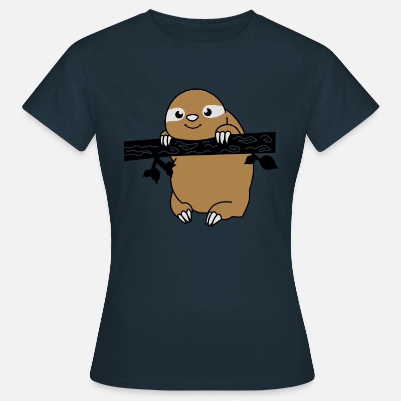 faultier_02 - Frauen T-Shirt - Navy