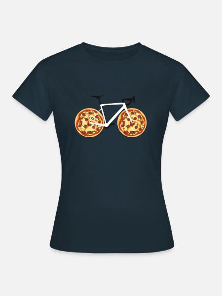 Pizzabike - Frauen T-Shirt - Navy