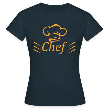 Cuisine cuisine cuisine cuisine Food Kitchen - T-shirt Femme - marine - Devant - AI Model Female 172 dark (172cm)