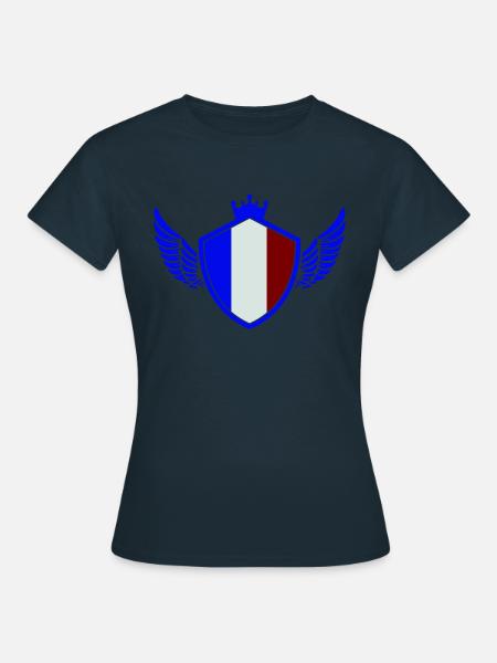 france wappen - Frauen T-Shirt - Navy