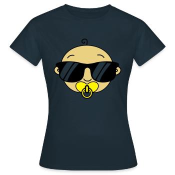 bébé - T-shirt Femme - marine - Devant - AI Model Female 172 dark (172cm)
